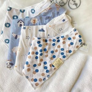 KeaBabies Droll Bibs Pack of Four baby boy